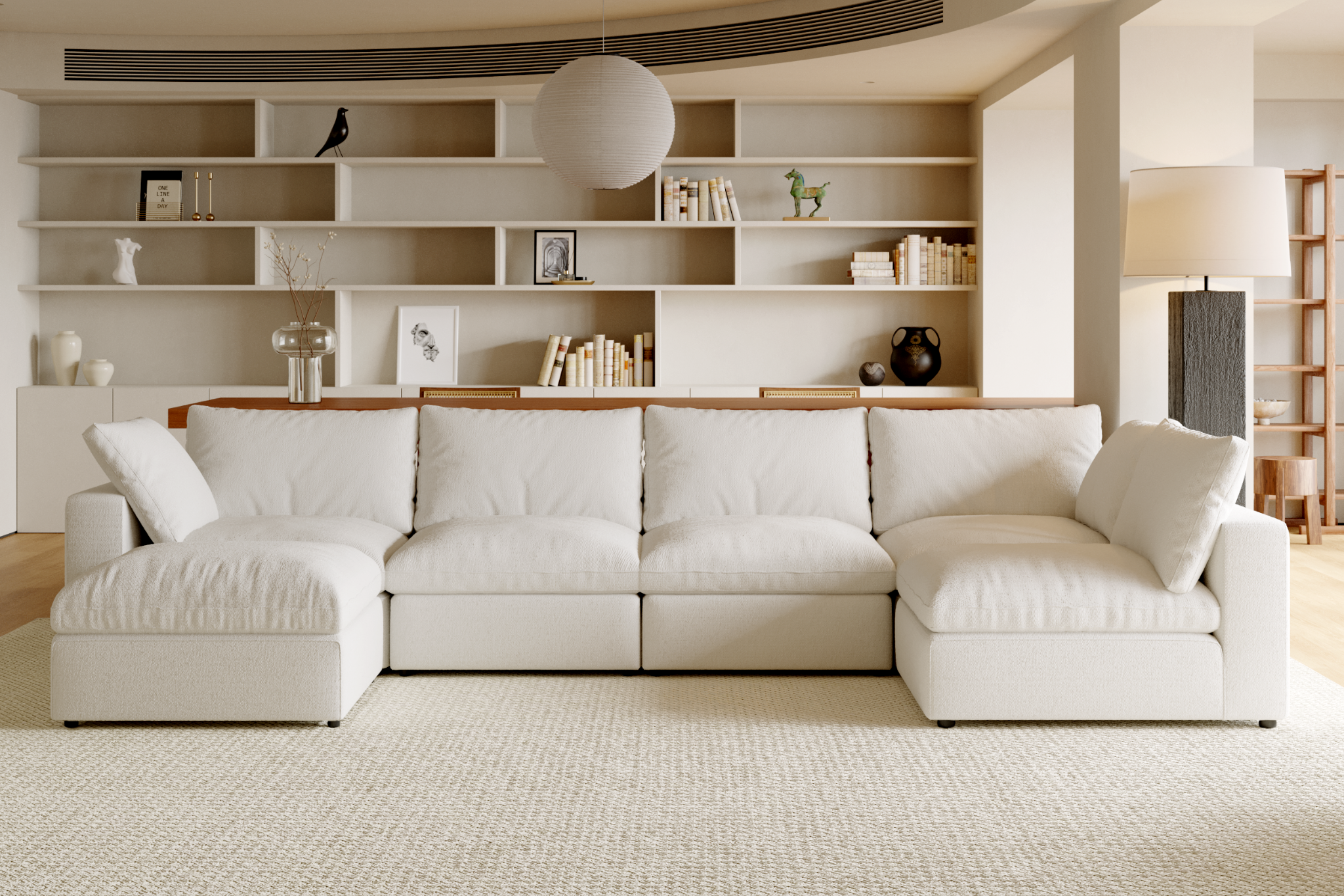Maven White Modular Cloud Couch Sectional – Acanva Home