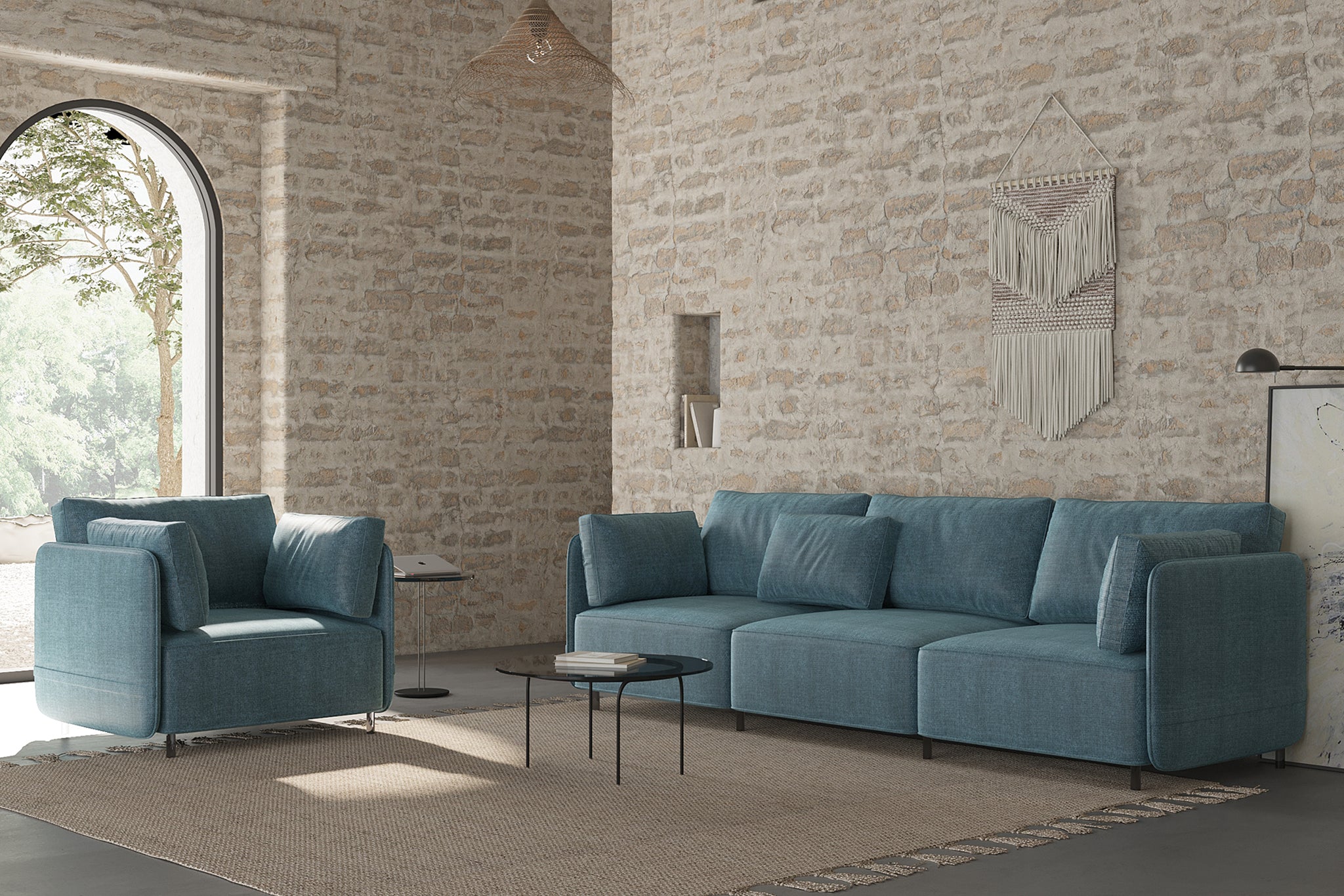 Fana Sectional Modular Sofa & Small Corner Sofa | Acanva – Acanva Home