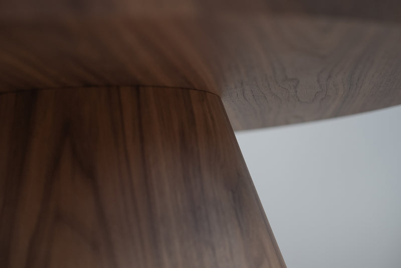 Pure Table Stand Modern Round Pedestal Coffee Table with Sintered Stone Top | Acanva ...