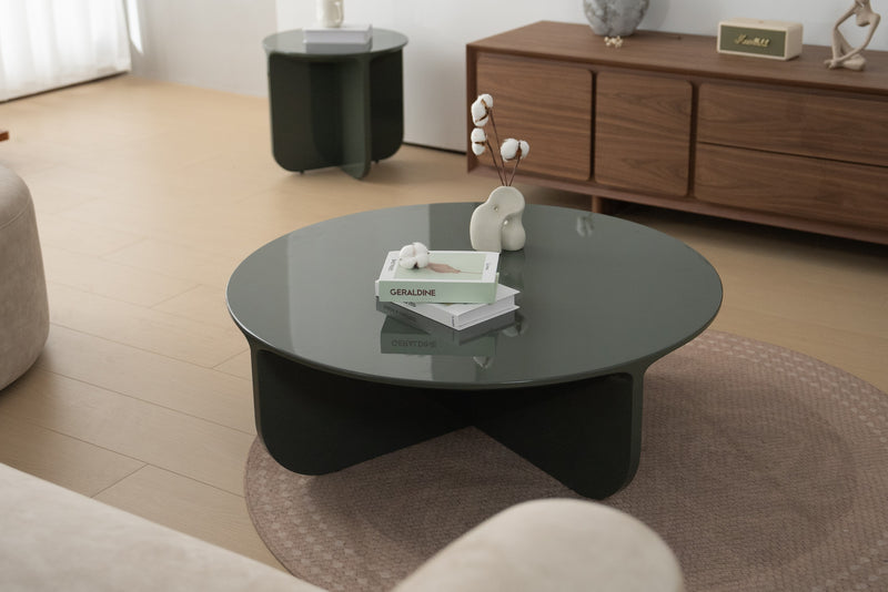 Petal Modern Round Coffee Table and Side Table by Acanva