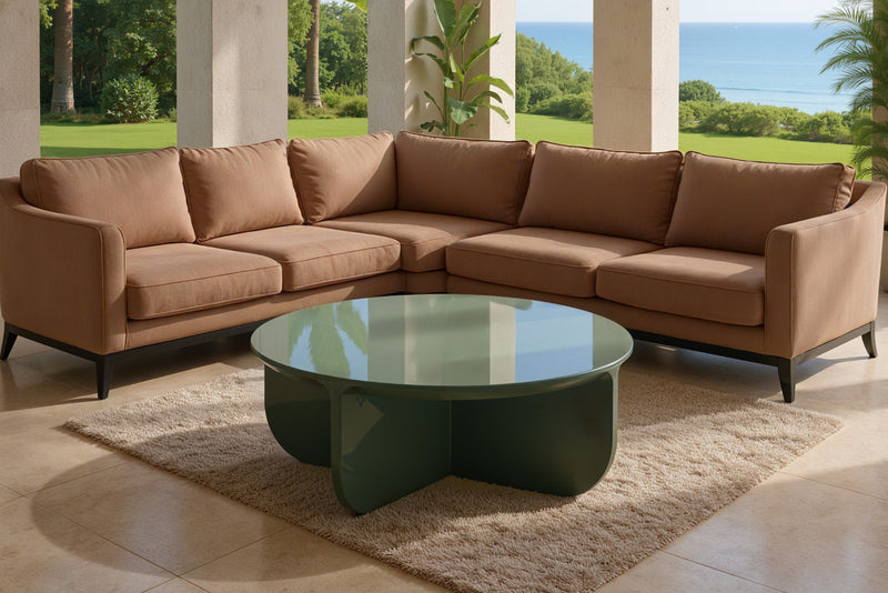 Petal Modern Round Coffee Table and Side Table Set