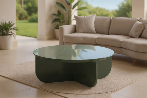 Petal Modern Round Coffee Table and Side Table Set