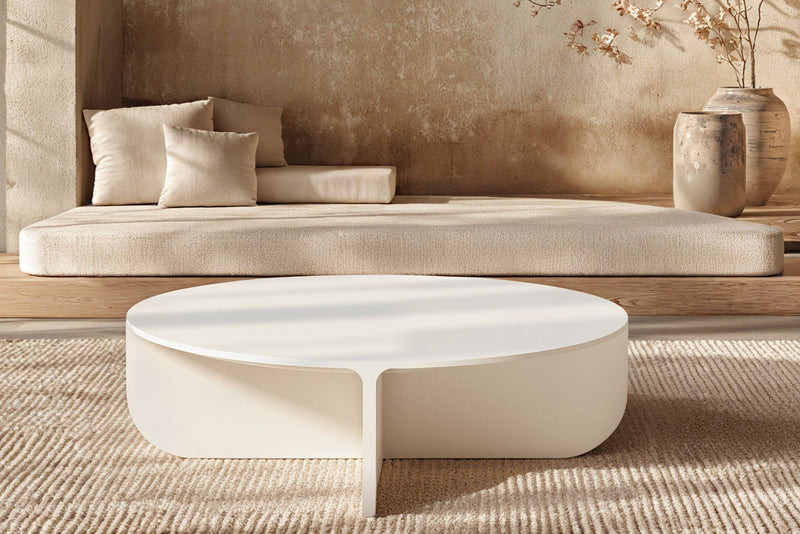 Petal Modern Round Coffee Table and Side Table by Acanva