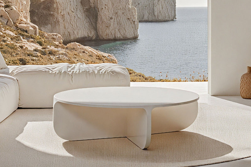 Petal Modern Round Coffee Table and Side Table by Acanva