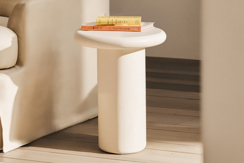 Pebble Companions Soft Hue Round Side Table by Acanva