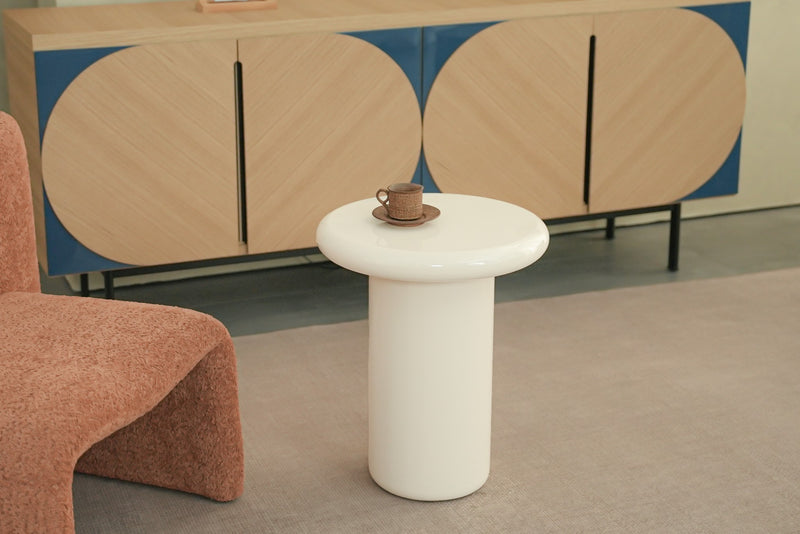 Pebble Companions Soft Hue Round Side Table by Acanva