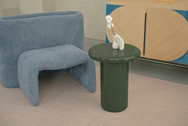 Pebble Companions Soft Hue Round Side Table by Acanva