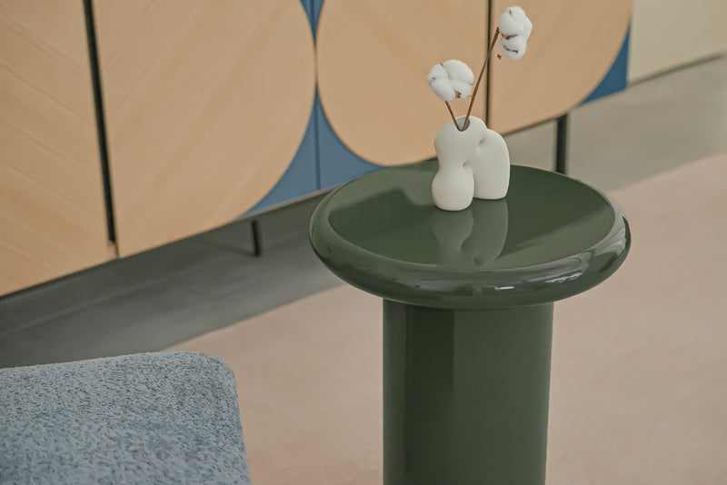 Pebble Companions Soft Hue Round Side Table by Acanva
