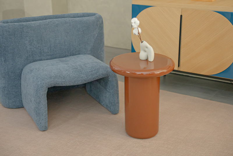 Pebble Companions Soft Hue Round Side Table by Acanva