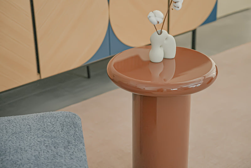 Pebble Companions Soft Hue Round Side Table by Acanva