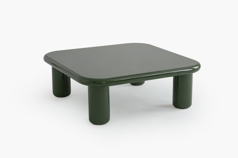 Pebble Companions Soft Hue Arc-Edge Square Table by Acanva