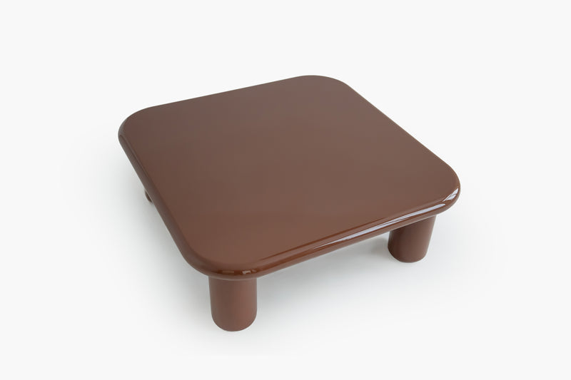 Pebble Companions Soft Hue Arc-Edge Square Table by Acanva