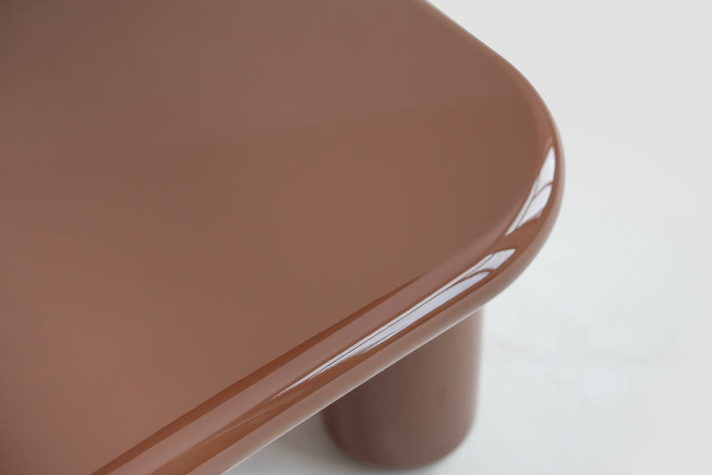 Pebble Companions Soft Hue Arc-Edge Square Table by Acanva