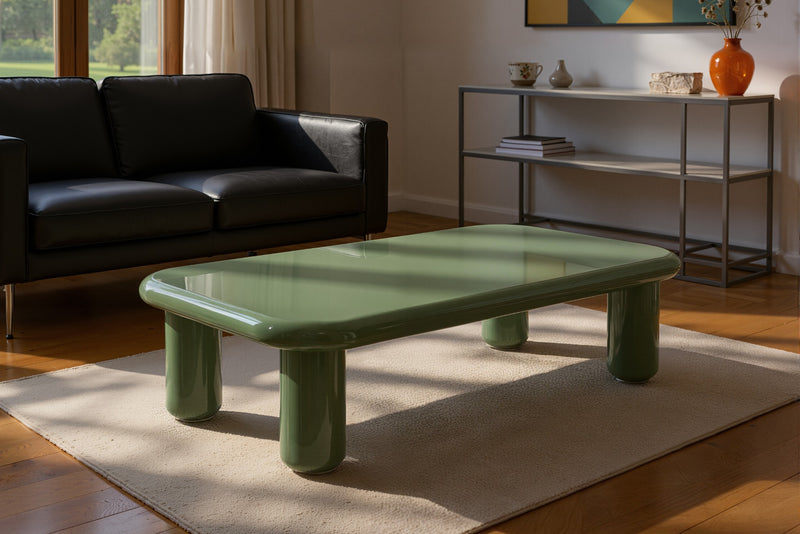 Pebble Companions Soft Hue Arc-Edge Long Table by Acanva