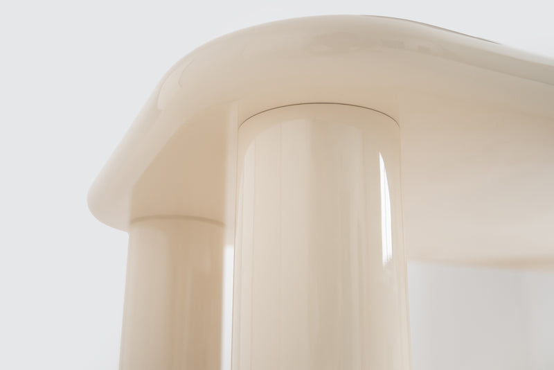 Pebble Companions Soft Hue Arc-Edge Long Table by Acanva