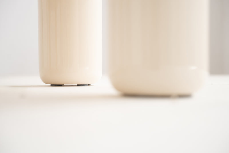 Pebble Companions Soft Hue Arc-Edge Long Table by Acanva