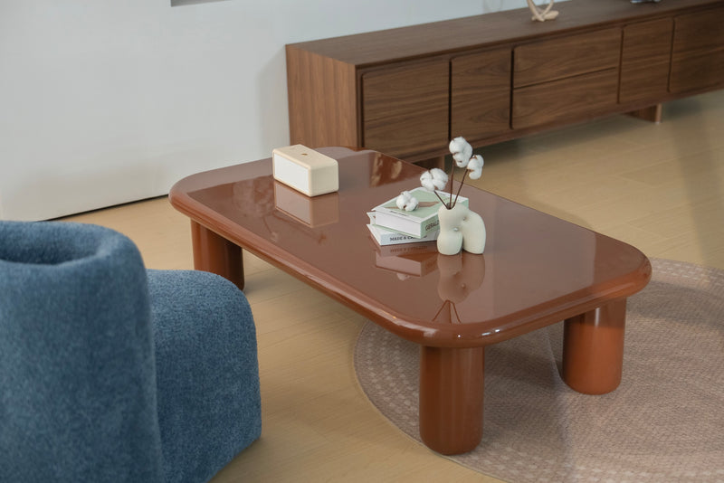 Pebble Companions Soft Hue Arc-Edge Long Table by Acanva