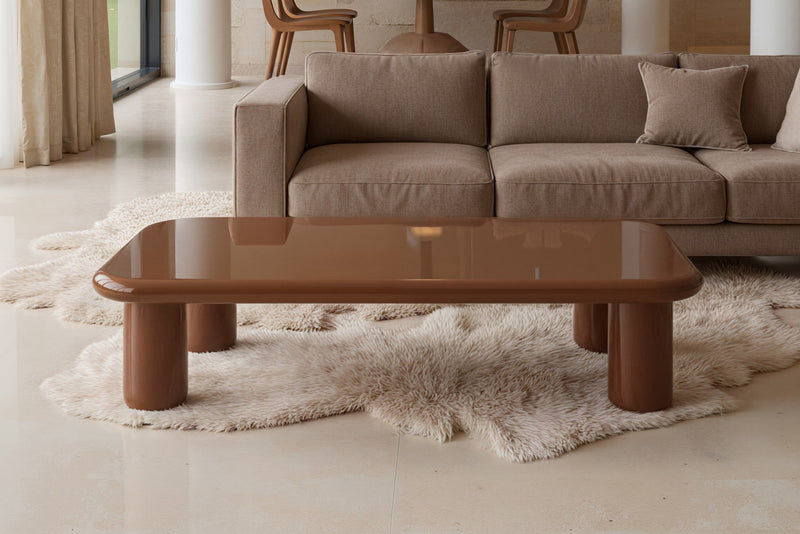 Pebble Companions Soft Hue Arc-Edge Long Table by Acanva