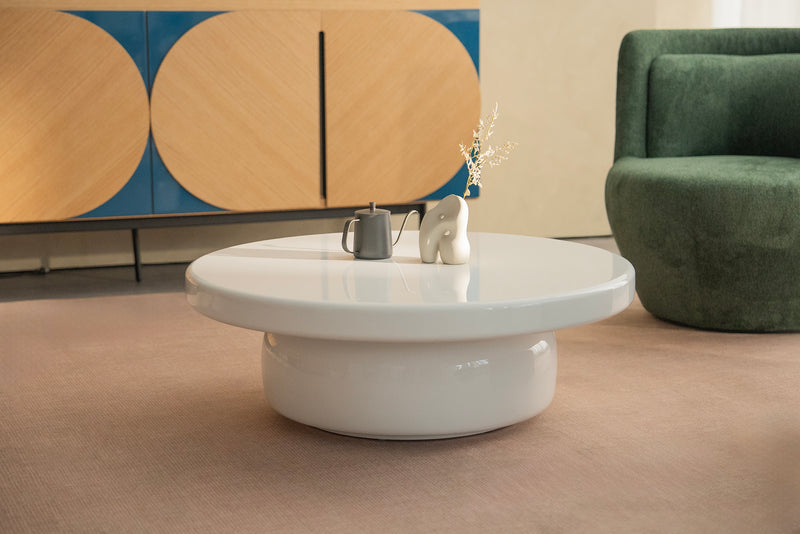 Seki Coffee Table with Sleek Circular Design by Acanva