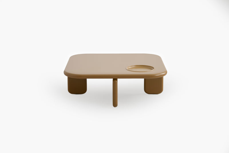 Honey Elephant Coffee Table with Slight Recess by Acanva