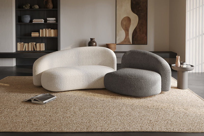 Cresmo 2-Piece Curved Sectional Couch
