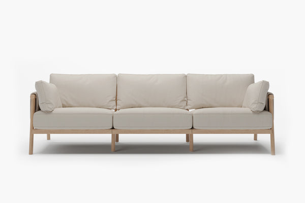 Moss Wood Grain Aluminum Indoor Sofa by Acanva