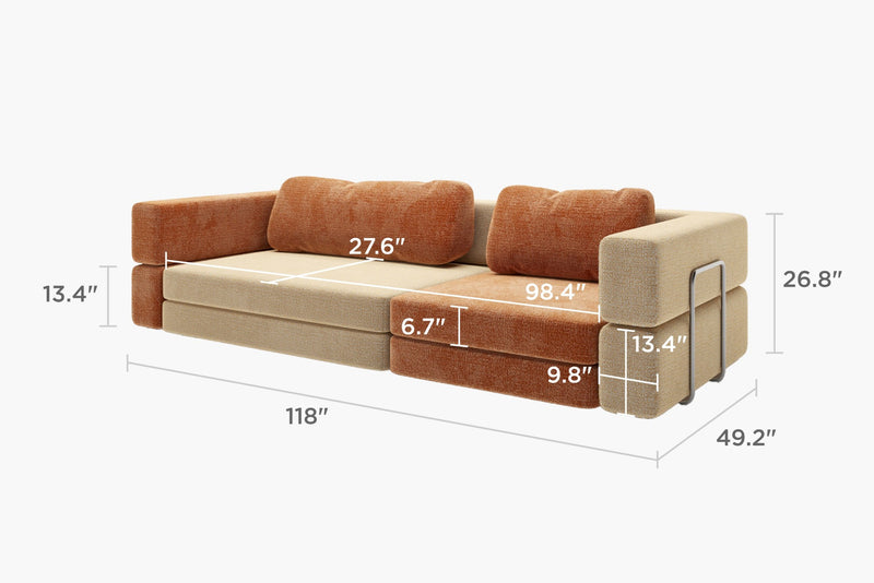 CushyLand Modular Kids Play Sofa