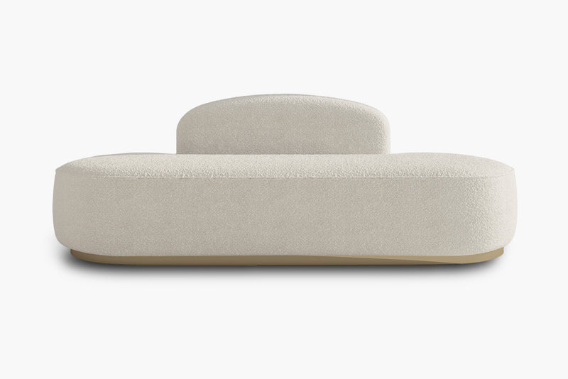 Rotondo Curved Armless 3-Seater Sofa Bench 2