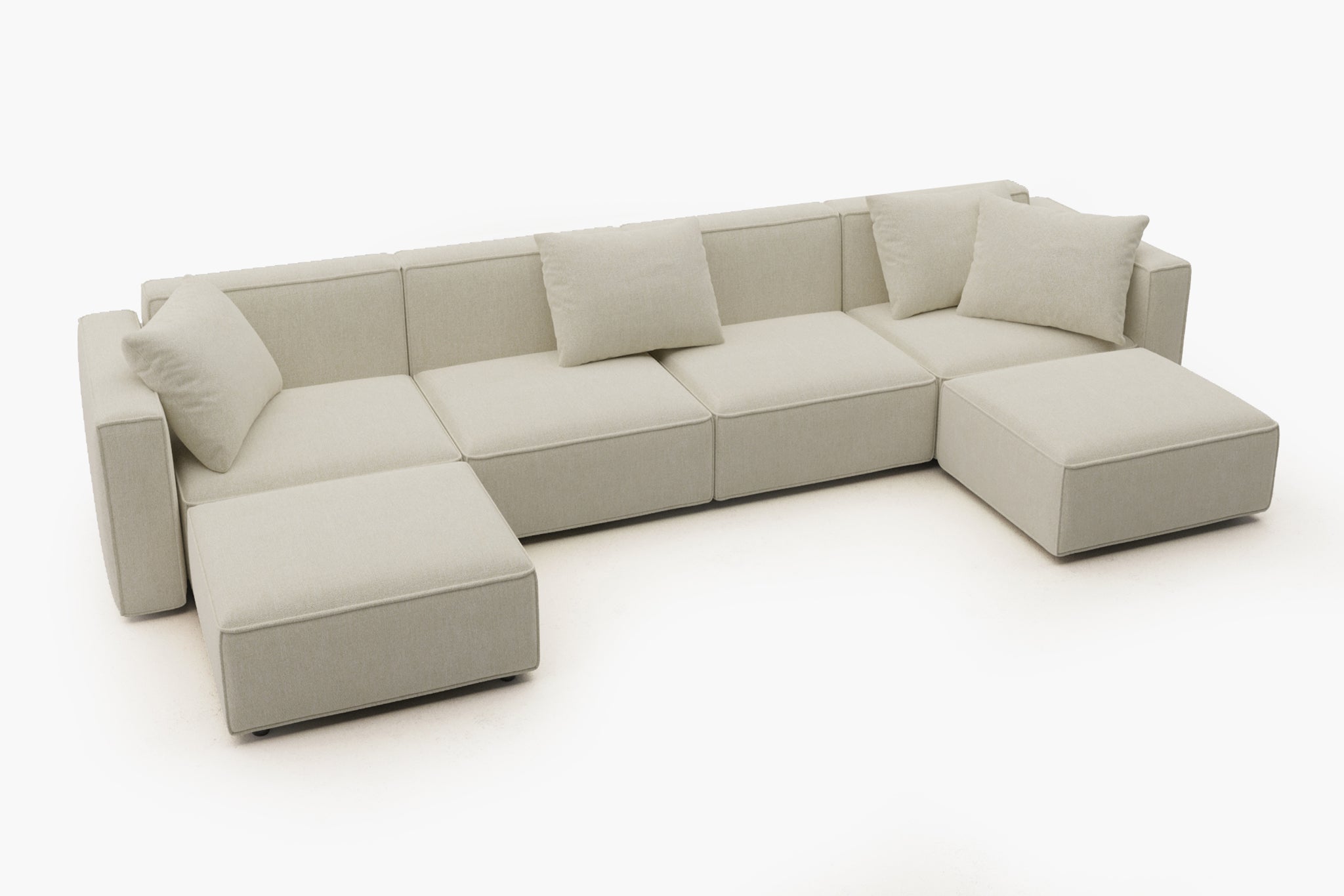 Zola Reversible Sectional Chaise Sofa | Acanva – Acanva Home