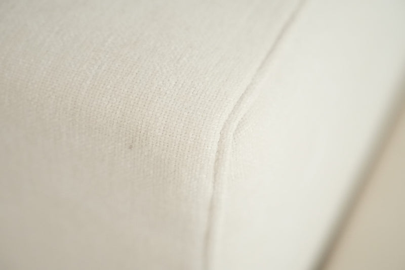 Lumi Slipcover Modular Reversible Sectional Sofa with Wood Grain Aluminum Base by Acanva