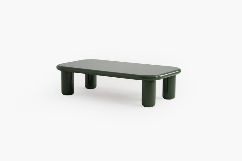Pebble Companions Soft Hue Arc-Edge Long Table by Acanva