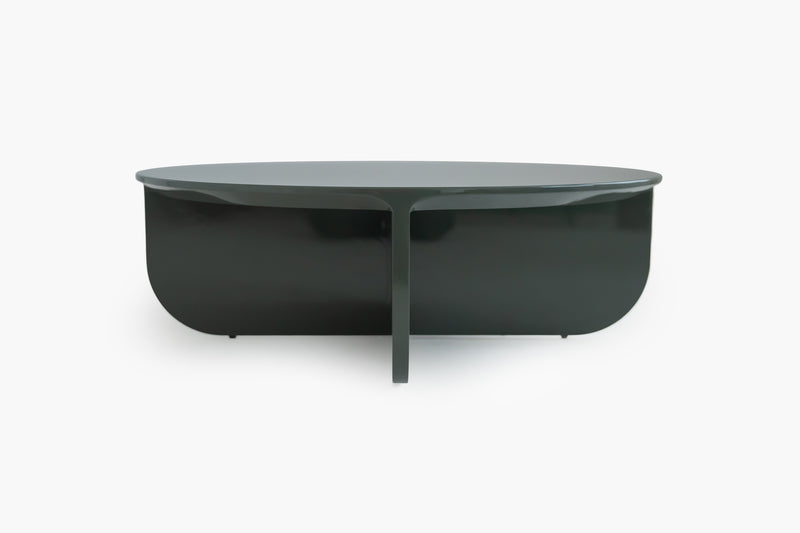 Petal modern round coffee table with x base 6