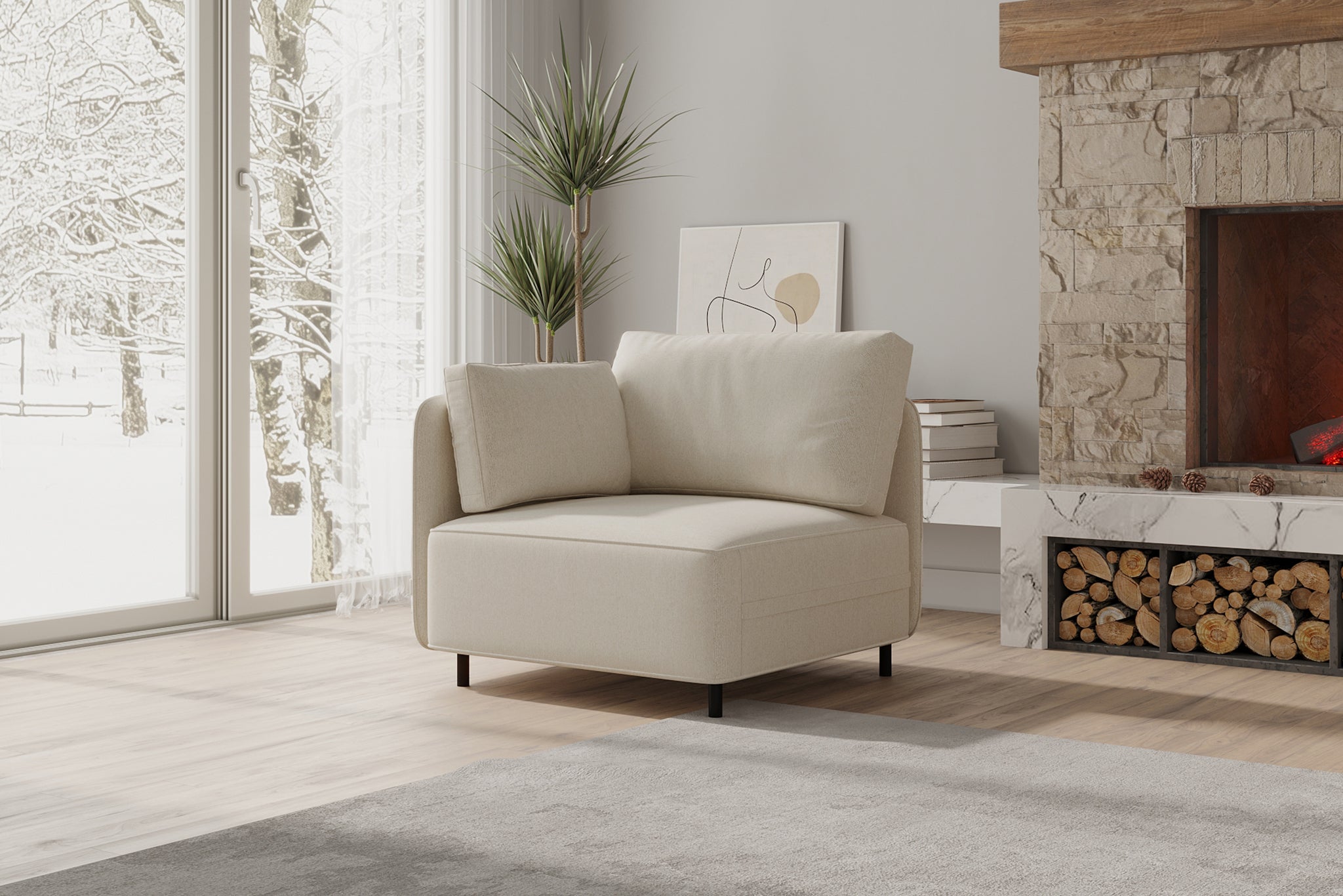 Fana Sectional Modular Sofa & Small Corner Sofa | Acanva – Acanva Home