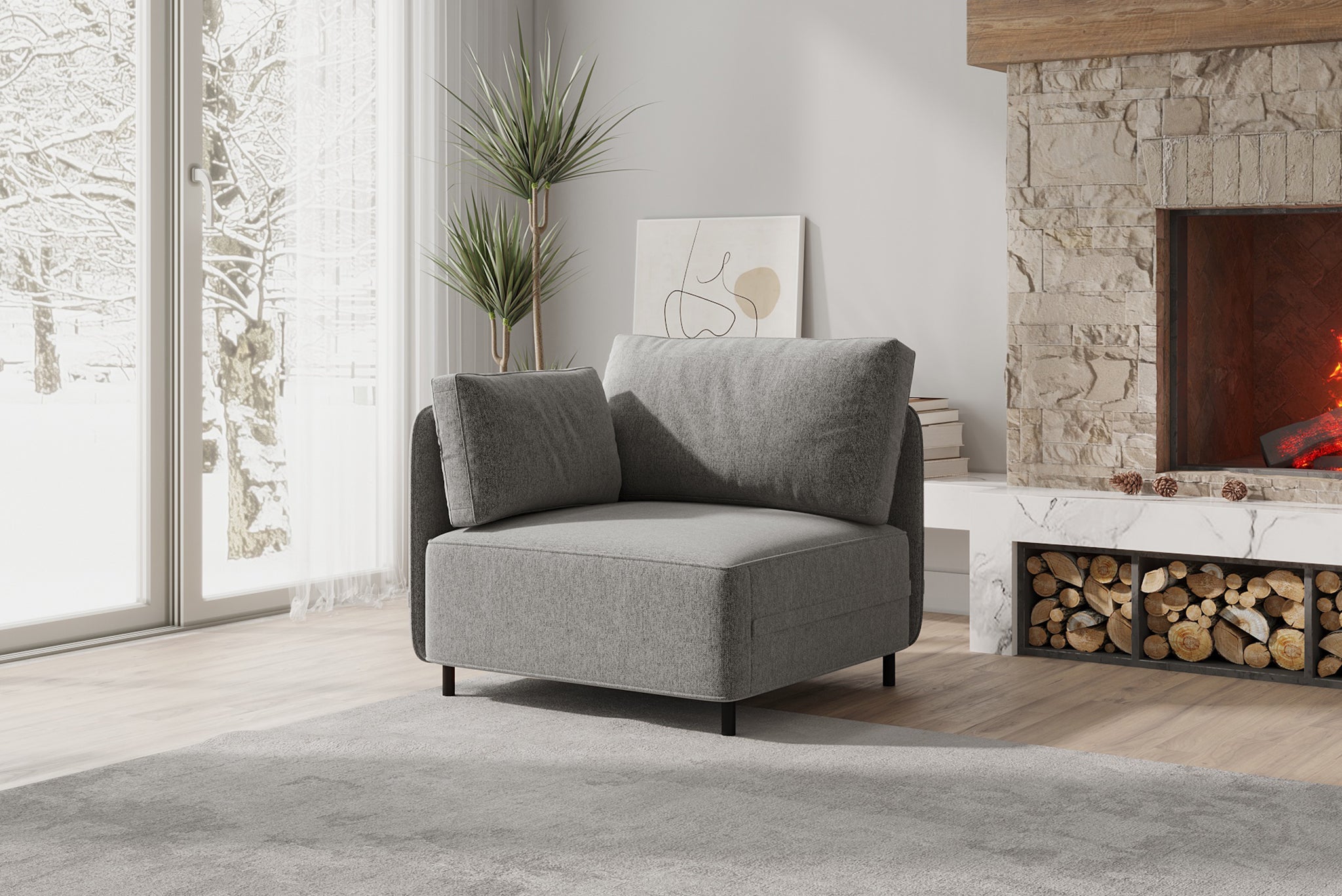 Fana Sectional Modular Sofa & Small Corner Sofa | Acanva – Acanva Home
