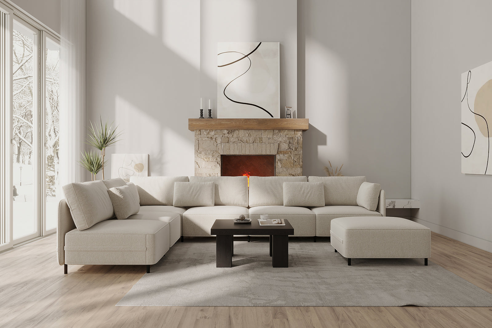 anba　カウチソファ fana_sofa_by_acanva_linen_like