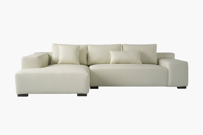 Imola Wide Arm 2-Piece Chaise Sectional and 3-Seater Couch Sofa by Acanva