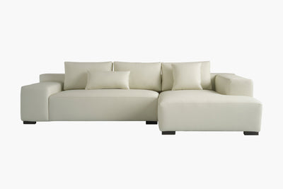 Imola Wide Arm 2-Piece Chaise Sectional and 3-Seater Couch Sofa by Acanva