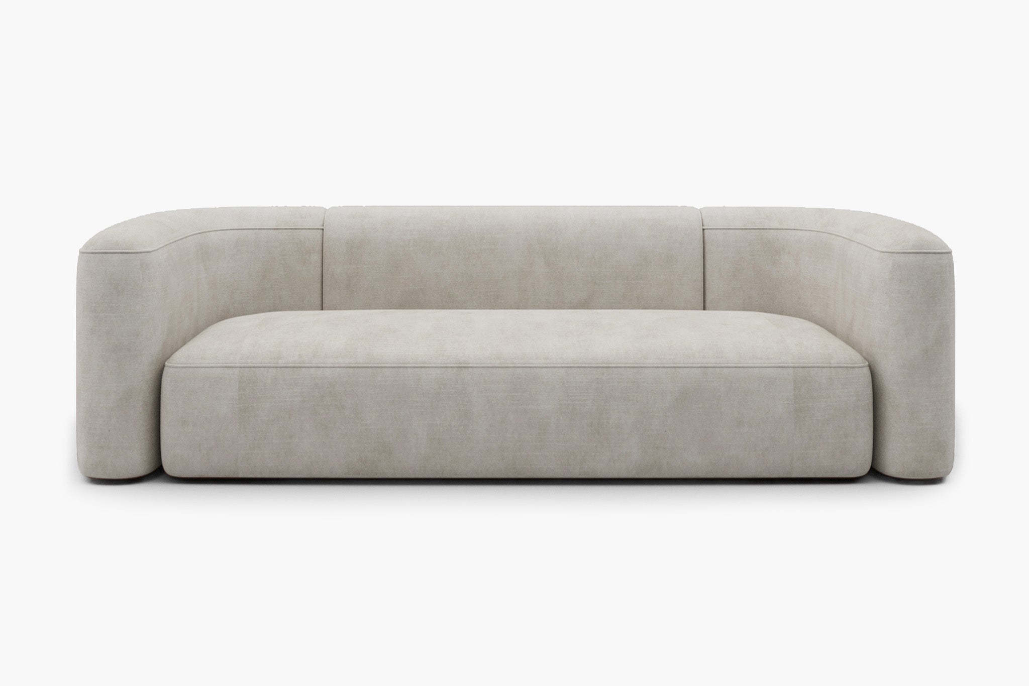 Acanva Luxury Modular Sectional Living Room Sofa Set, Modern Minimalist Style Couch With Ottoman And Chaise, U-Shape, Chenille Grey