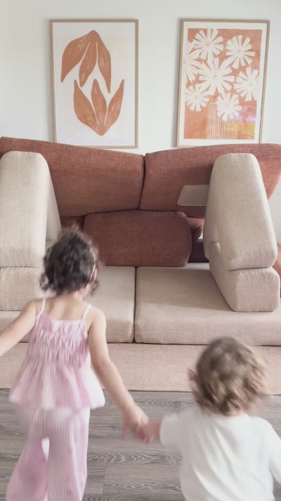 CushyLand Modular Kids Play Sofa with flexible modular designs for play, rest, and creativity | UGC video