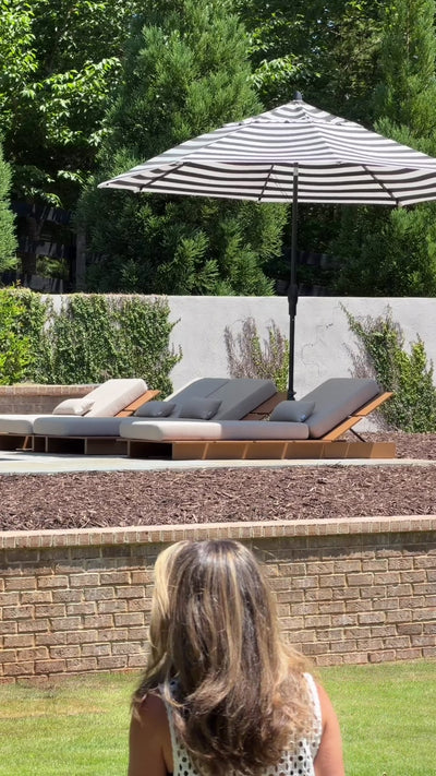 Solora Outdoor Aluminum Chaise Lounge with Cushion Video