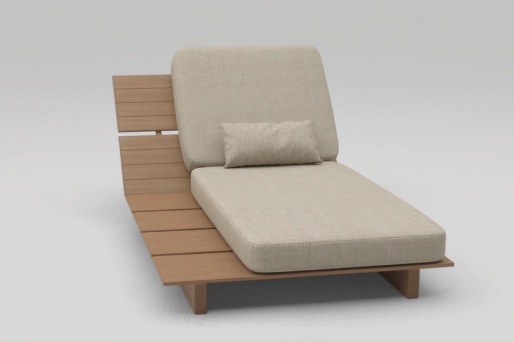 Solora outdoor chaise lounge 360 video