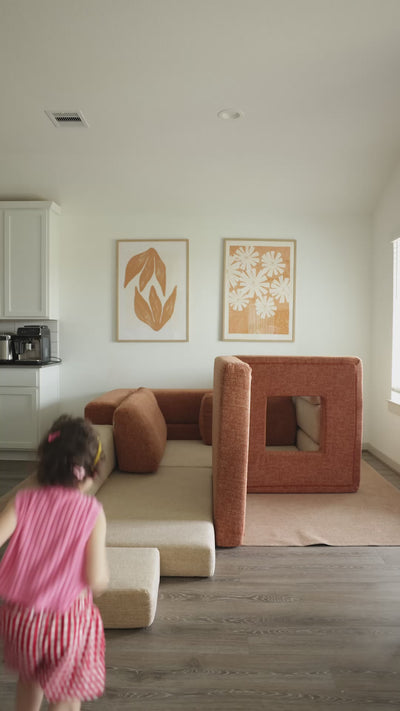CushyLand Modular Kids Play Sofa designed for endless creativity with multiple play configurations | UGC video