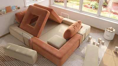 CushyLand modular kids play sofa feature media