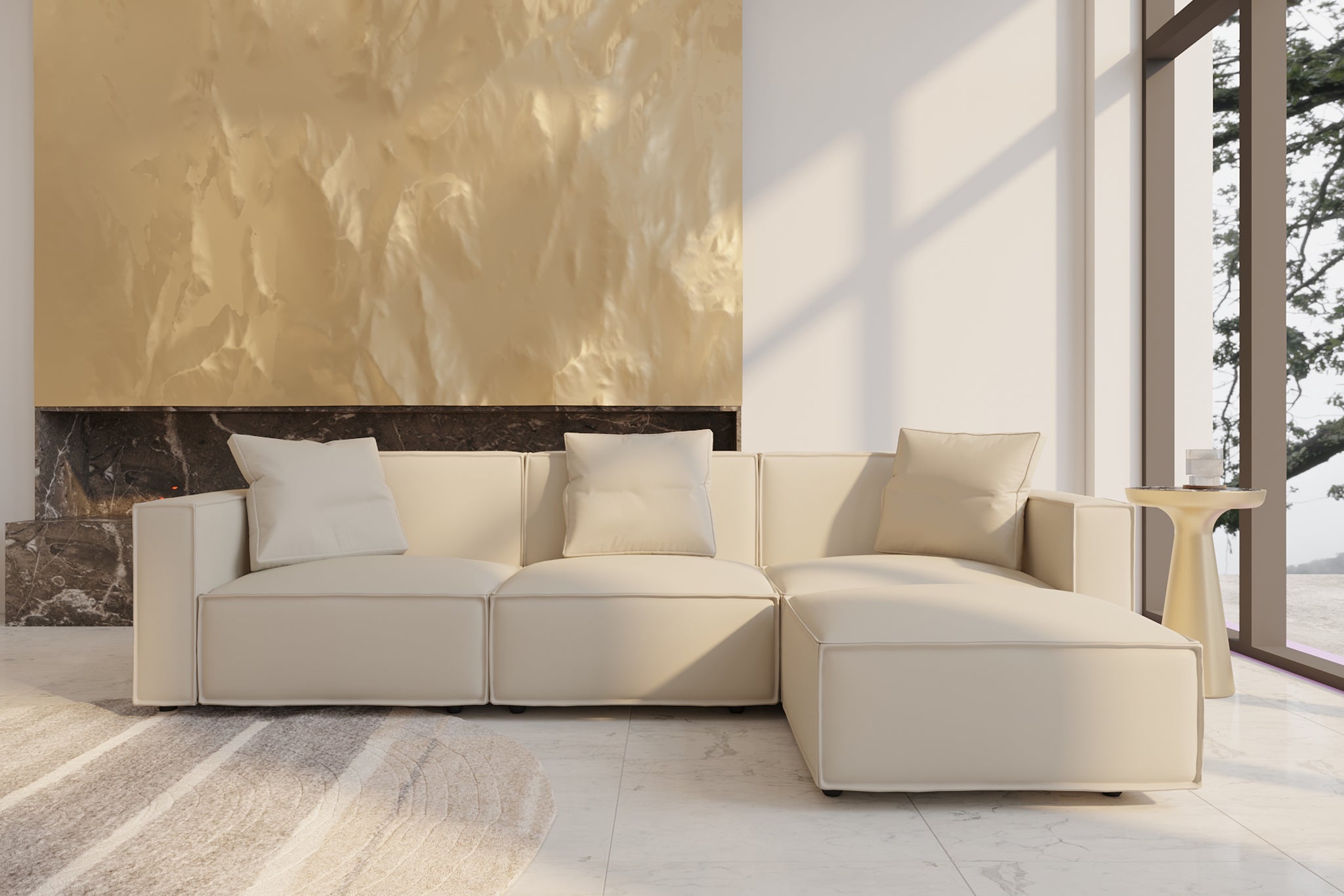 Zola Reversible Sectional Sofa by Acanva – Acanva Home