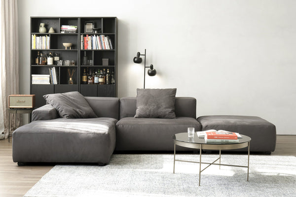 Marino L-shaped Sectional Sofa With Ottoman – Acanva Home