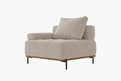 Nivala Suedette Modular Sofa Piece and Reversible Sectional by Acanva