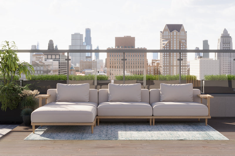 Outdoor l hotsell shaped lounge