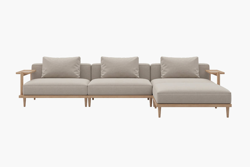 Outdoor sofa with discount chaise